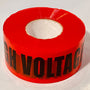 Cargar imagen en el visor de la galería, DANGER HIGH VOLTAGE Barricade Tape in Red and Black | Merco Tape® M234